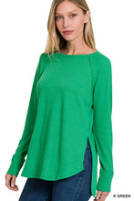 Load image into Gallery viewer, Melange Baby Waffle Long Sleeve Top
