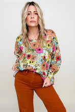 Load image into Gallery viewer, *Sample* Floral Printed Jersey Knit Tiered Top
