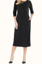 Load image into Gallery viewer, Celeste Full Size Round Neck Midi Dress
