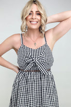 Load image into Gallery viewer, White Birch Sleeveless Plaid Woven Dress
