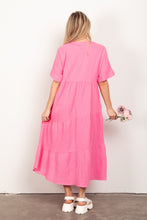 Load image into Gallery viewer, VERY J Soft Crinkle Gauze Short Sleeve Midi Dress
